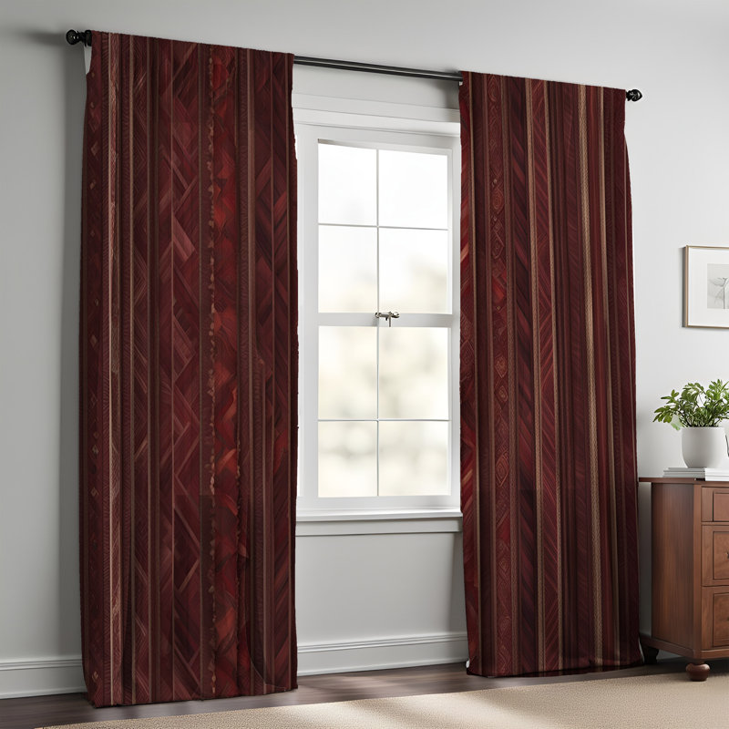 Paire de rideaux semi-transparents Effrosini, L 40 po x L 52 po