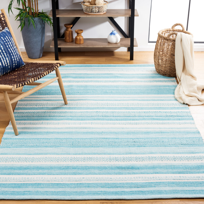 Tapis en polyester kilim fabriqué à la main de style sud-ouest Gayatri par Gayatri, Rectangle 4 pi x 6 pi