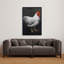 Grey rooster 2 - 24"x36" Framed canvas-1511281481-1506000014