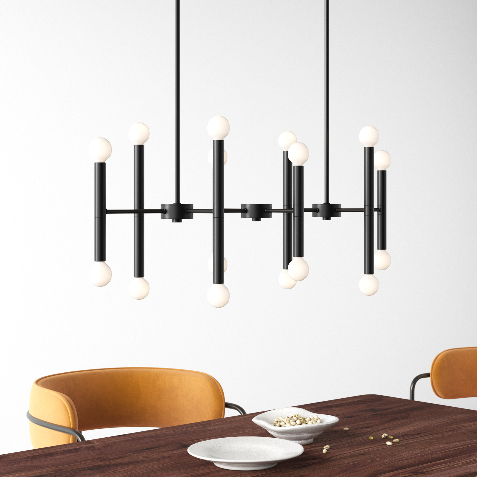 Jamir 16-Light Chandelier, Black