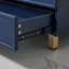 Ensemble de meuble-lavabo sur pied moderne bleu 30 po Lizzmore