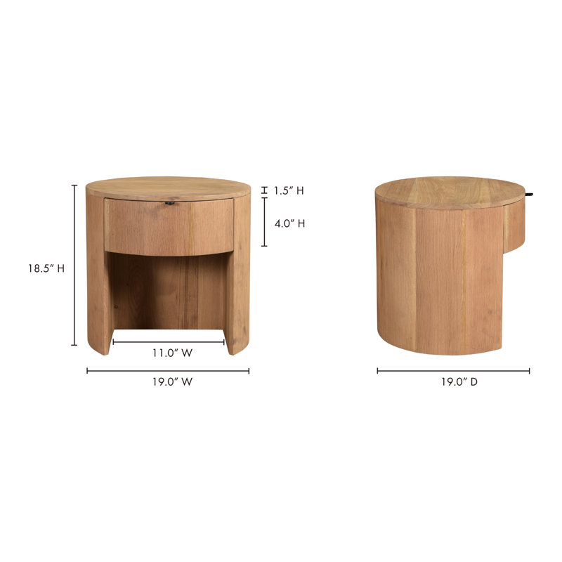 THEO NIGHTSTAND, Natural