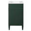 Meuble-lavabo de salle de bain 24 po avec 2 portes et tiroir, organisateurs de rangement intelligents, glissières de tiroir coulissantes, tablette réglable, charnières à fermeture en douceur, caractéristiques réfléchies de 24 po, pieds en bois massif, lavabo en céramique,-1132520650