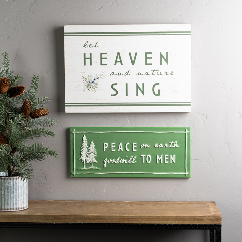Panneau «Heaven and Nature Sing» en bois