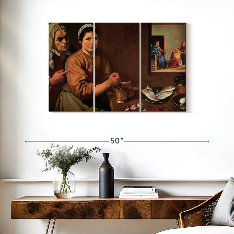 Christ dans la maison de Marie-Marthe, H 24 po x l 38 po