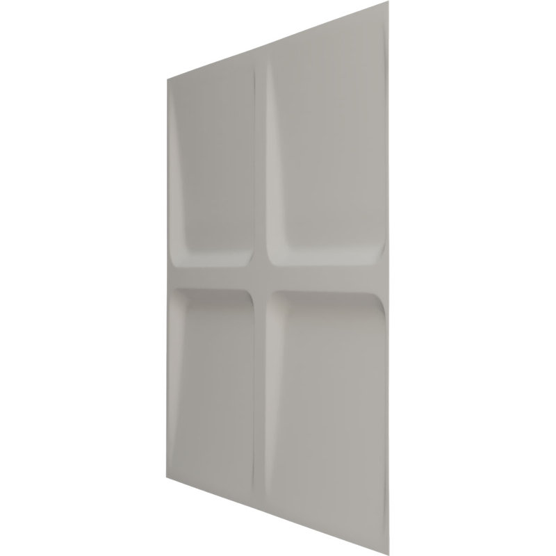 Panneau mural décoratif 3D EnduraWall Galveston l 19 5/8 po x H 19 5/8 po, brume de perle métallique universelle (couvre 2,67 pieds carrés)