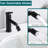 Bathroom Sink 2 Mode Faucet Matte Black, 360 Rotating Aerator, Stainless Steel Black With Aerator 360, For Sink,-125172556