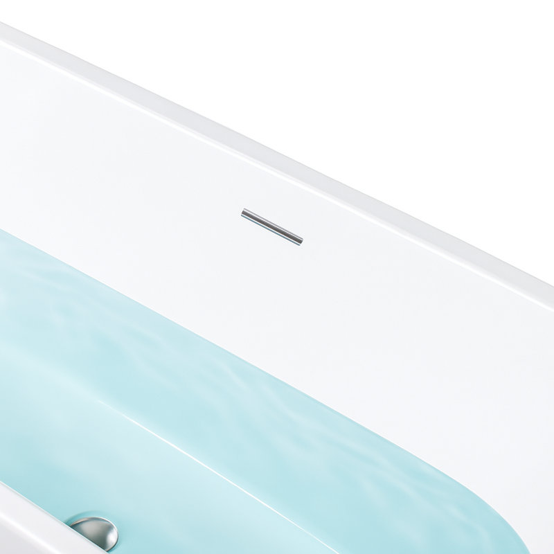 67'' x 29'' Freestanding Soaking Acrylic Bathtub
