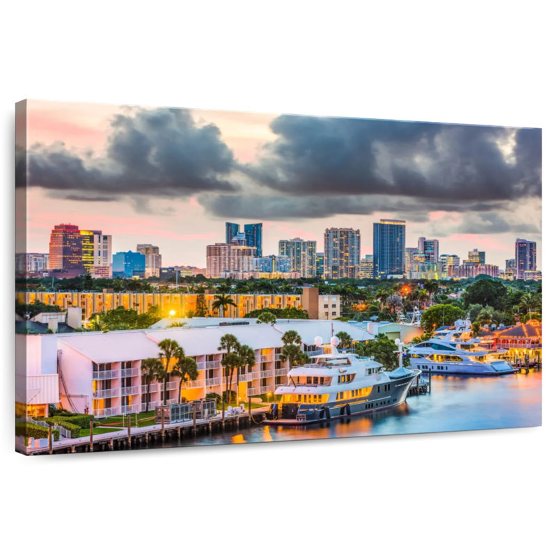 Fort Lauderdale City, 8" H x 12" W