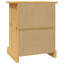 Armoire de chevet avec 1 tiroir et 1 porte Dale vidaXL, en bois de pin massif, 20,9 po x 15,4 po x 26 po-213284549