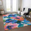 Tapis bleu marine intérieur / extérieur lavable à la machine Claudian ACN1488-103147988