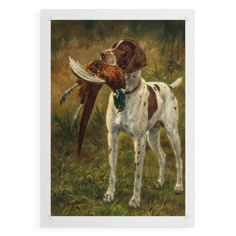 Imprimé animalier rétro LX - reproduction de toile seulement - non encadrée, H 48 po x l 32 po