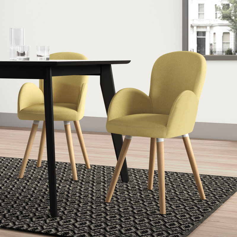 Deckland Upholstered Dining Chair, Yellow