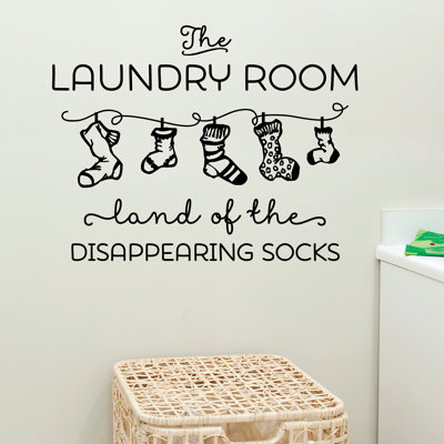 Décalcomanie murale "land of disparaissent" chaussettes