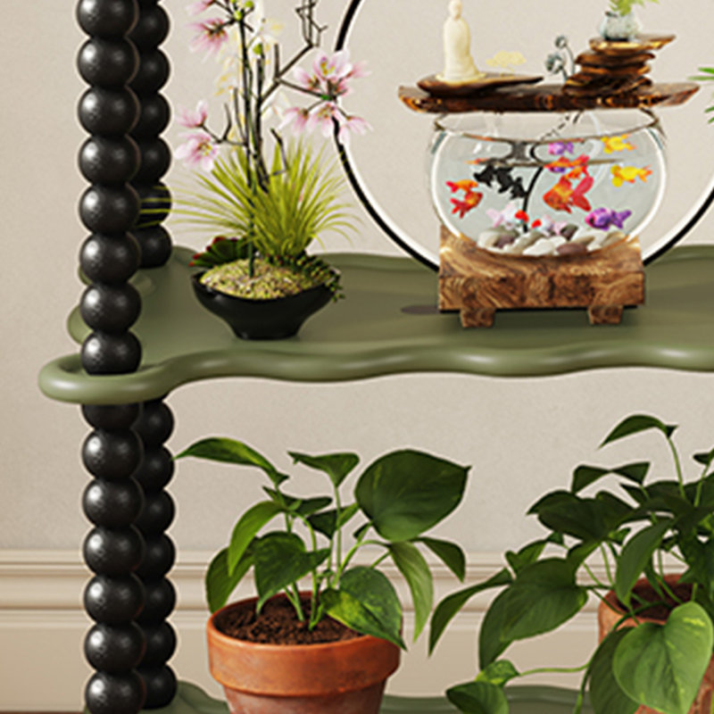 Rangement de plancher d'intérieur à plusieurs niveaux, H 33,46 po x l 23,62 po x P 15,75 po, Vert