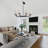 8-Light Modern Dimmable Chandelier With Fabric Shades-1139210076