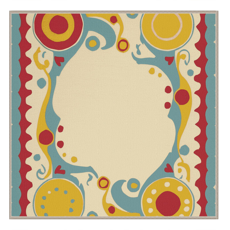 Spirited Spin Rug, Square 7'