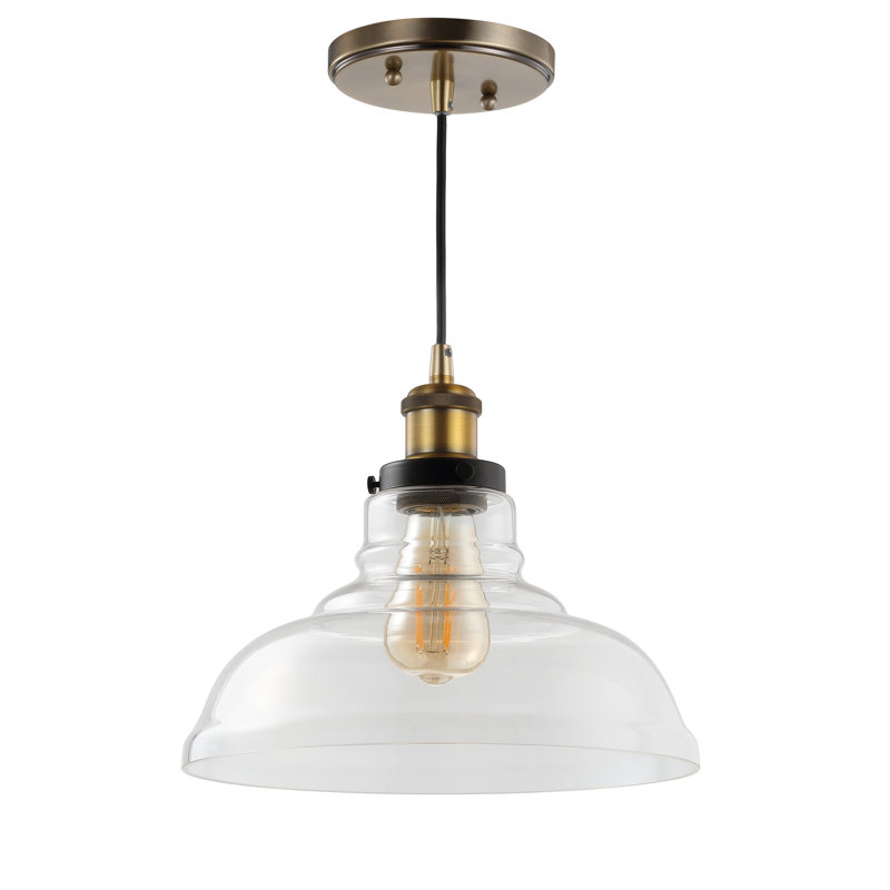 Luminaire suspendu pour dôme simple 1 lumières Carraway
