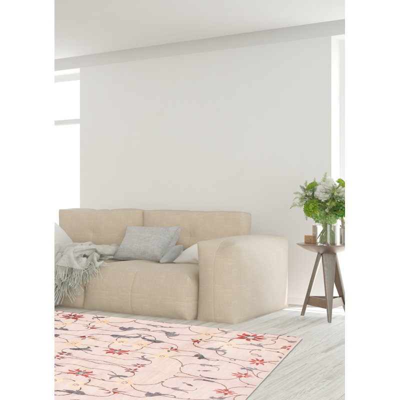 Wool Floral Indoor Rug