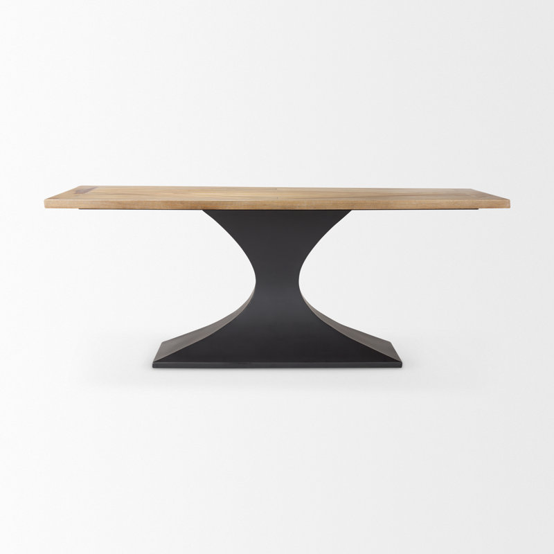 Table de salle à manger Amboise, Marron clair