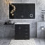 Ensemble de meuble-lavabo simple 30 po avec plateau en céramique Tabethia-111986130