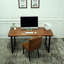 Bureau d'écriture rectangulaire en bois massif noyer-765238136