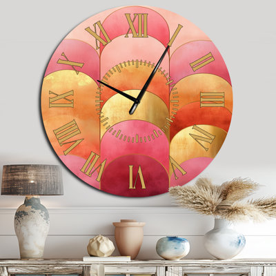 Horloge murale contemporaine Mid-Century