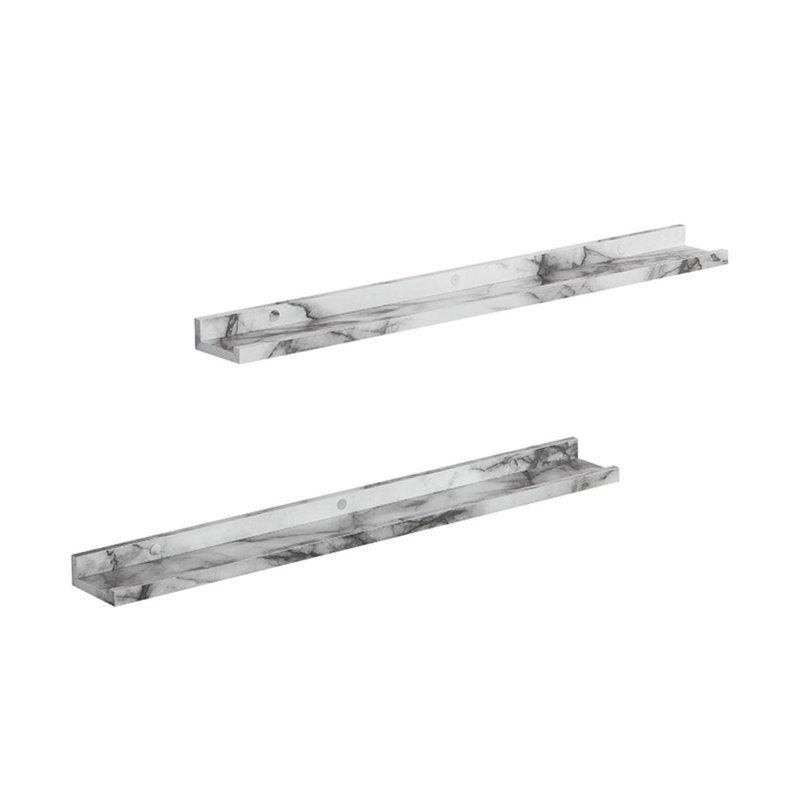 Cardentey 2 Piece Floating Shelf, 20cm H x 80cm W x 15cm D, Marble