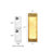1-Light LED Gold Acrylic Flush Mounted Wall Sconce