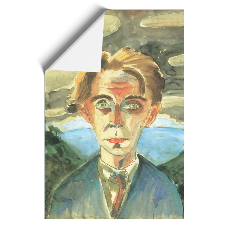 Self-Portrait Vol.3 by Walter Gramatte - No Frame Painting, 30cm H x 21cm W x 0.1cm D