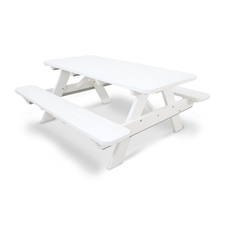 Table de pique-nique 6 pi Classics Classics, Blanc
