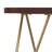 Patrice Solid Mango Wood Mid-Century Modern End Table with Unique Shaped Top and Hairpin Legs-1009260200