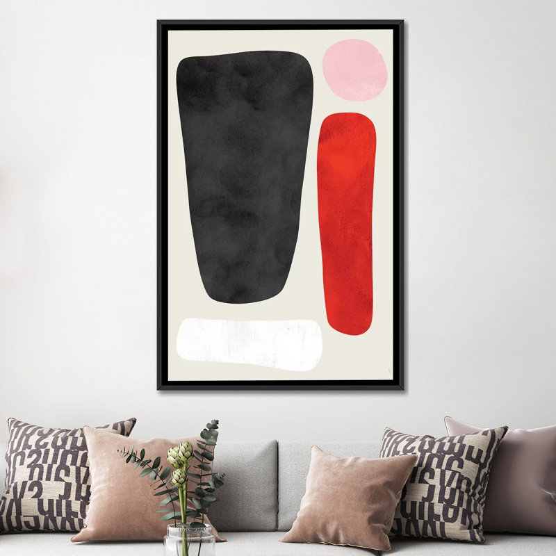 « solus » par tracie andrews, impression sur toile tendue, H 60 po x l 40po x P 1,5 po, Toile avec cadre noir, Pas de tapis