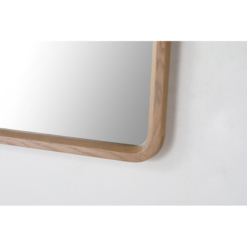 Vela Mirror, 29.5" x 35.5", Medium Yellow Wood