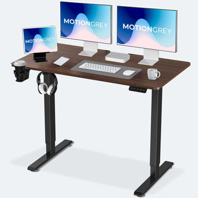 Bureau debout électrique en L