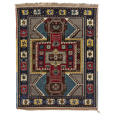 Kazak One-of-a-Kind 5' X 7' Hand Knotted Area Rug