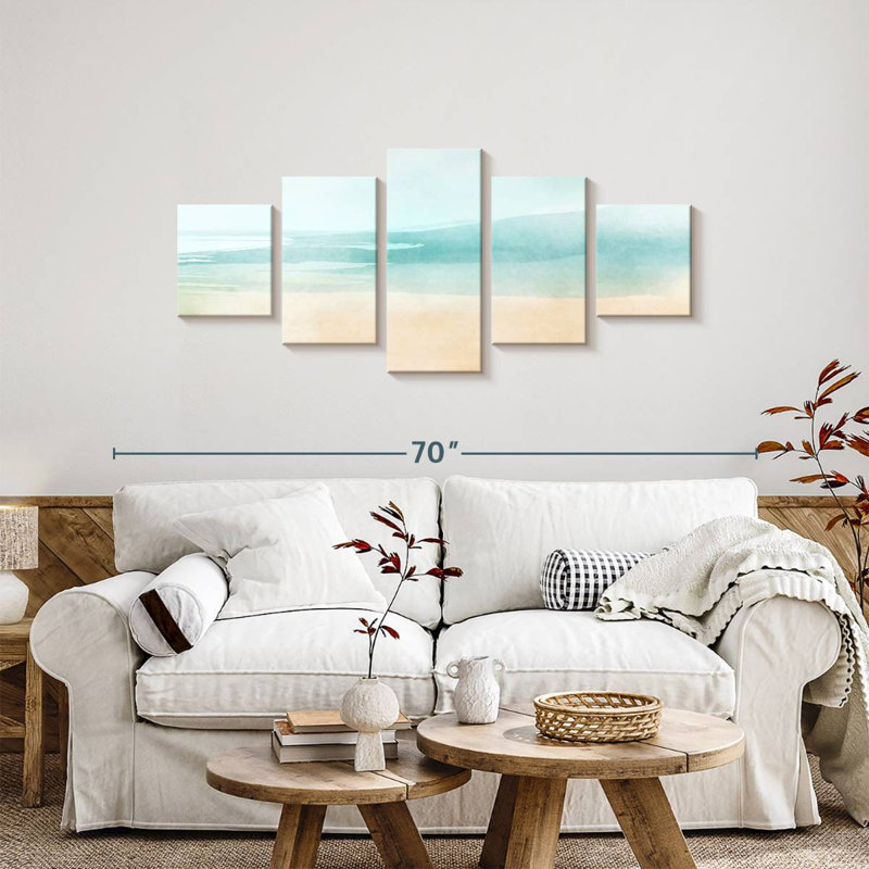 Avery Beach Water, 24" H x 55" W