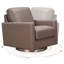 Fauteuil pivotant en cuir Tal-104707272