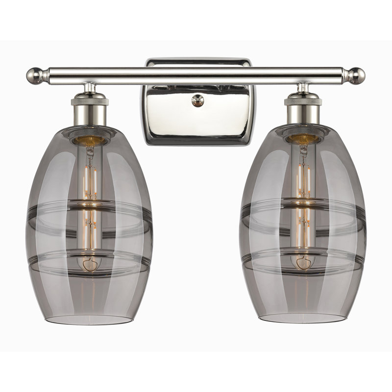 Bettylou 2 - Light Dimmable Vanity Light, Light Smoke, Polished Nickel
