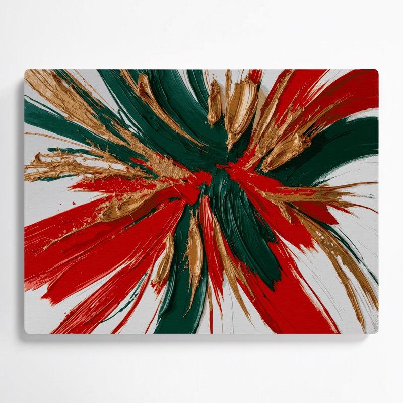 «Lyrical Abstraction 53», art mural en métal brun, H 20 po x l 30 po