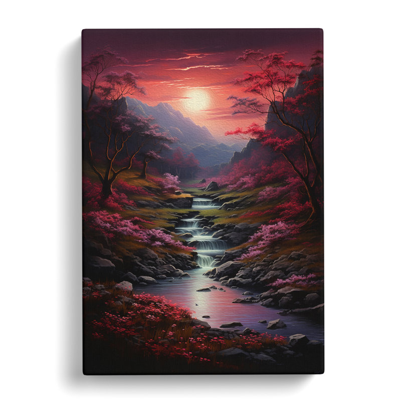 Landscape Tachisme - No Frame Print, 50cm H x 35cm W x 3cm D