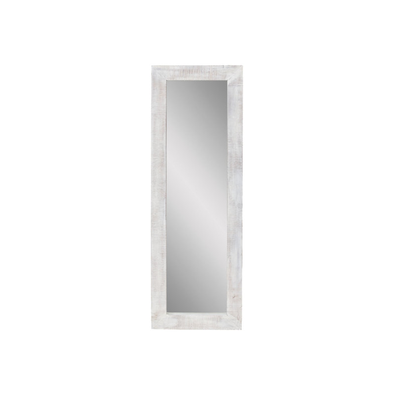 Retzlaff Wood Flat Wall Mirror