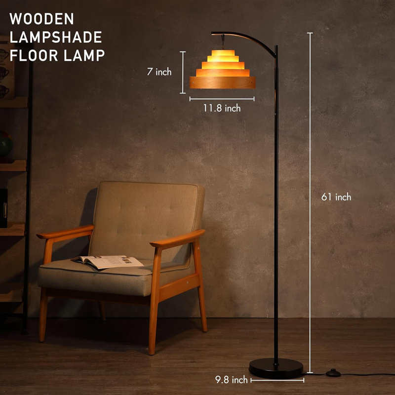 Lampe sur pied Cascade Mid-Century
