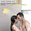 Shower Faucet Set Brushed Gold 12+6"  Rainfall Shower Faucet Set Complete with with Handheld Spray System