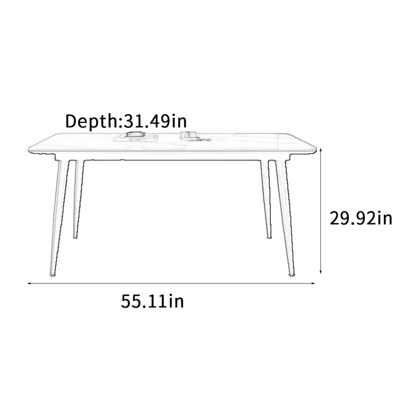 Rumsey, 29.92"H x 55.11"L x 31.49"W