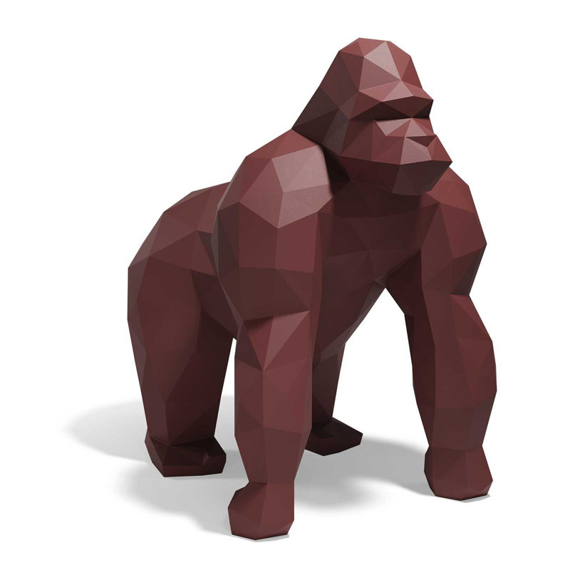 Origami - Saru Statue, Garnet