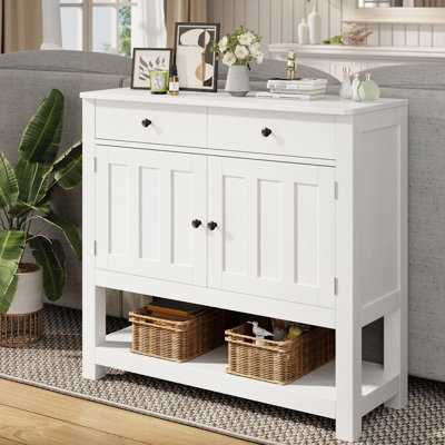 Aryton 35.4'' Console Table with 2 Drawers and Double Door Cabinet