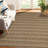 2x6 Washable Runner Rug Modern Abstract Striped Machine Washable Easy Cleaning Indoor Carpet Non Slip Non Shedding Low Pile Floor Cover For Kitchen Hallway Laundry Entryway,Taupe-1174304949