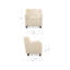 Fauteuil d'appoint Fairview couleur avoine-903098262