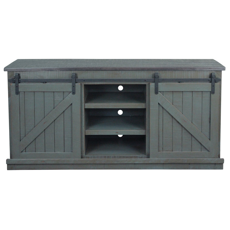 Dairine Unfinished TV Stand for TVs up to 78", Rustic Dela Verria